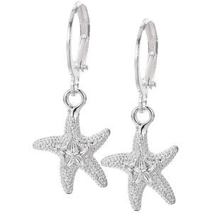Starfish Sterling Silver Plated Earrings